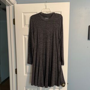 Torrid Charcoal Long Sleeve Dress